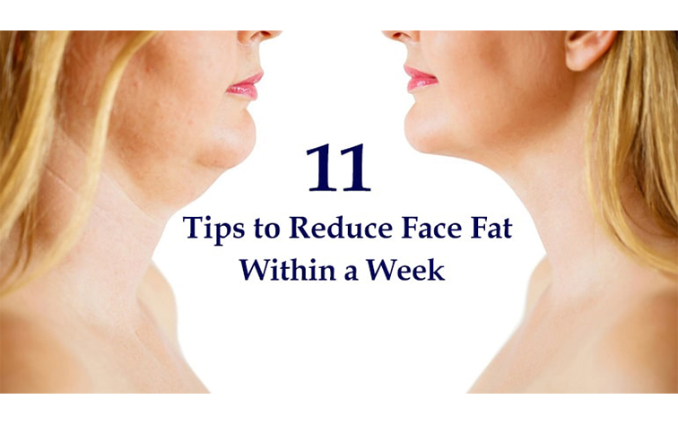 how to reduce face fat within a week